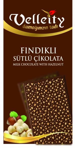 Fındık Parçacıklı Sütlü Çikolata 100g